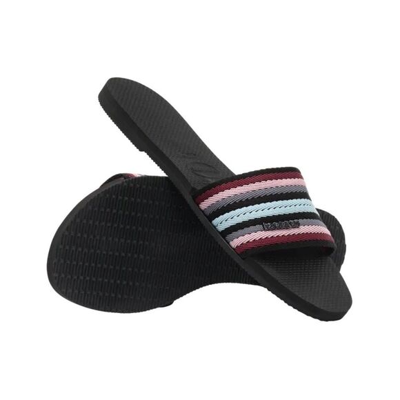 Havaianas Women's You Malta Mix Slide Sandal, Size‎ 10, Black/Multi, NWT - Picture 5 of 15